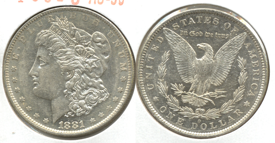 1881-O Morgan Silver Dollar AU-50 a
