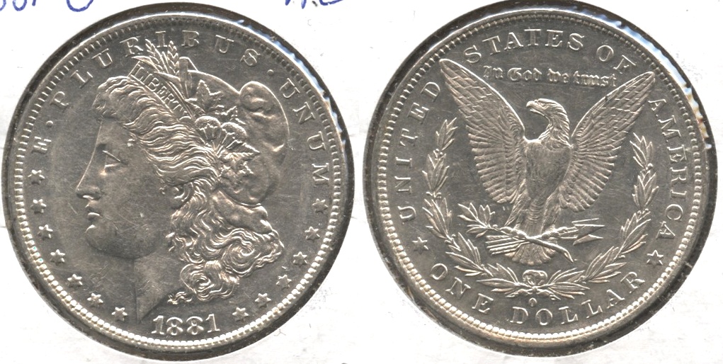 1881-O Morgan Silver Dollar AU-50 i