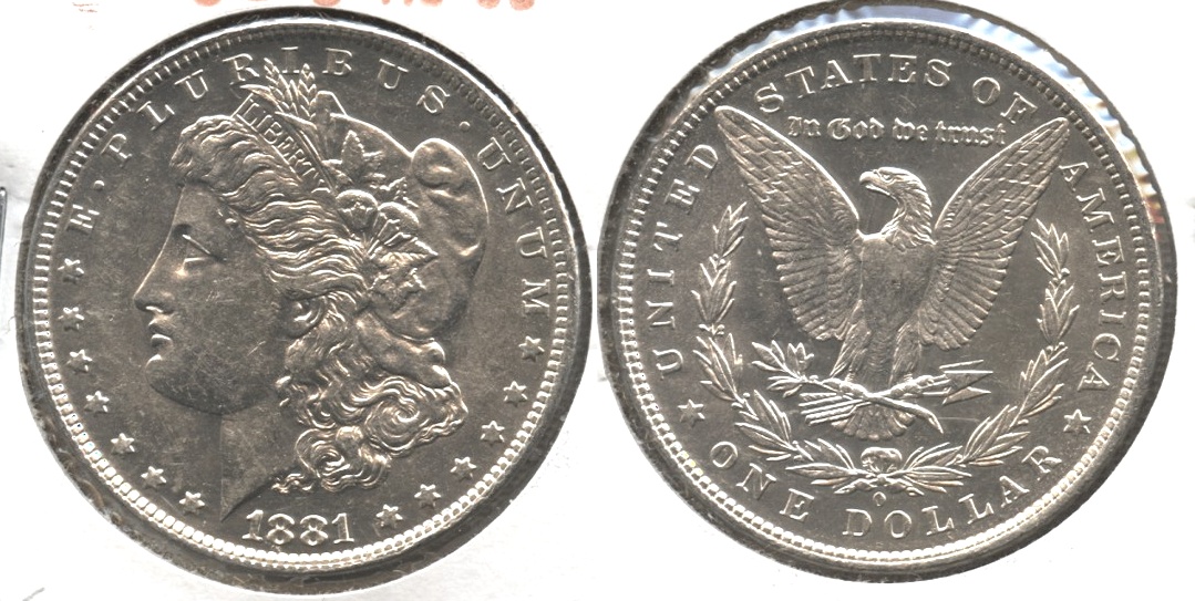 1881-O Morgan Silver Dollar AU-50 #k