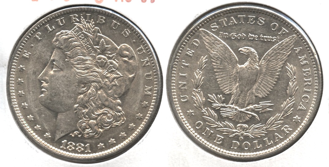 1881-O Morgan Silver Dollar AU-50 #n