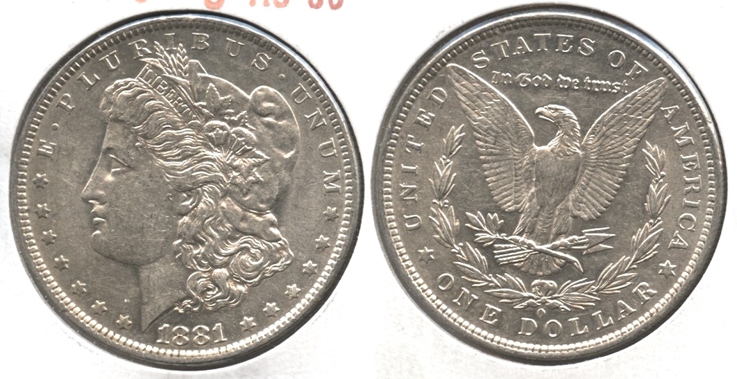 1881-O Morgan Silver Dollar AU-50 #o