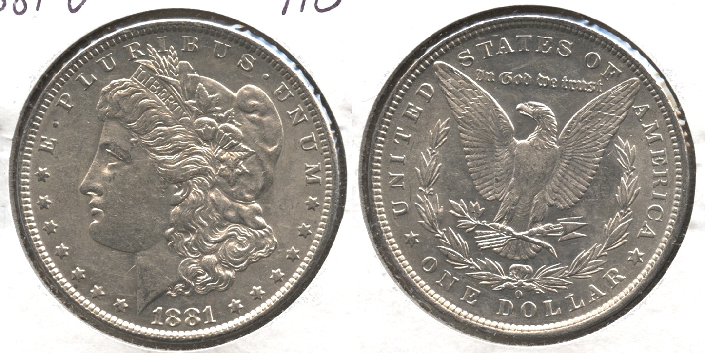 1881-O Morgan Silver Dollar AU-50 #q
