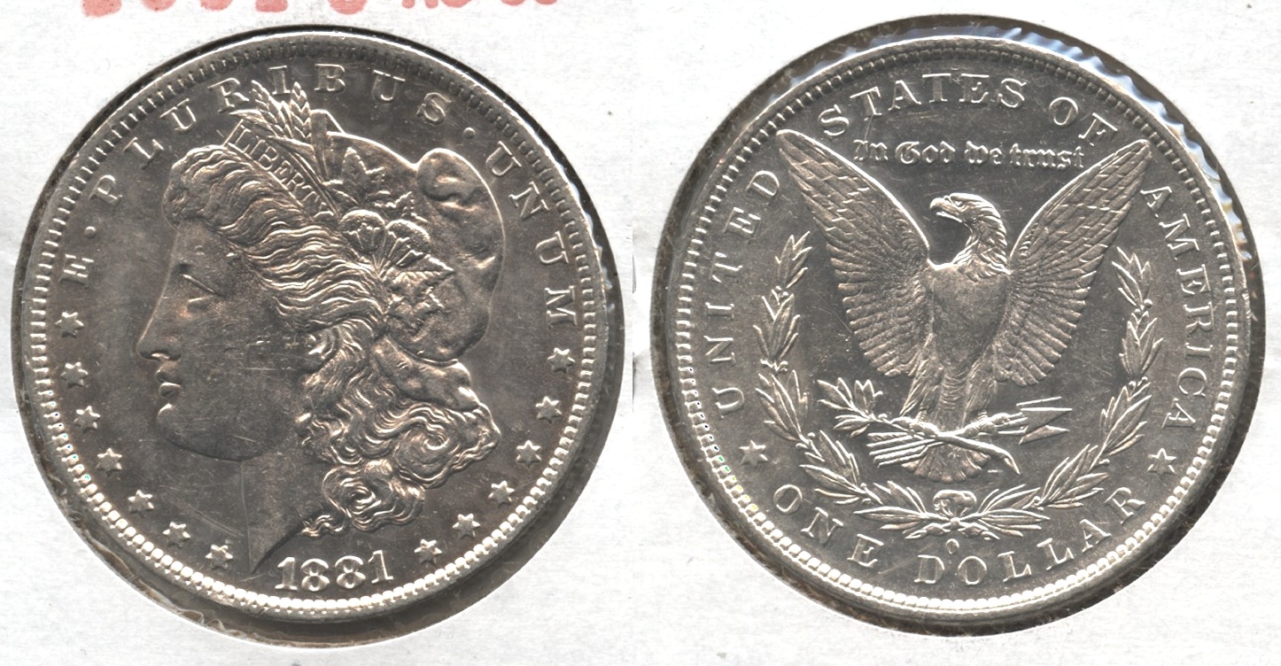 1881-O Morgan Silver Dollar AU-50 #s