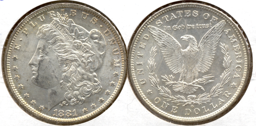 1881-O Morgan Silver Dollar AU-55 a