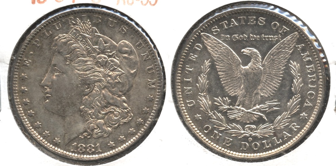 1881-O Morgan Silver Dollar AU-55 #b