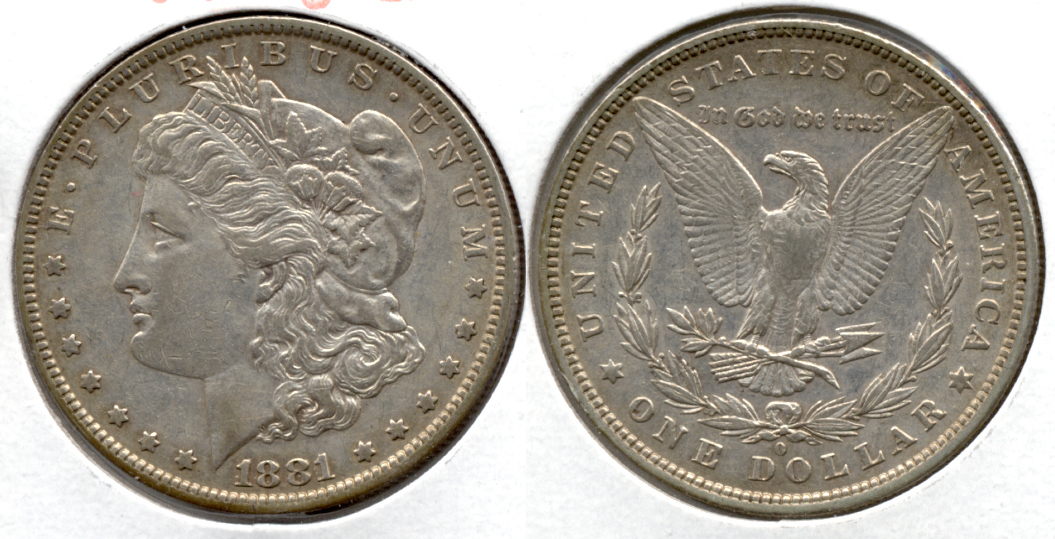 1881-O Morgan Silver Dollar EF-40 j