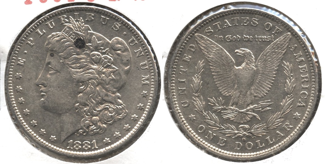 1881-O Morgan Silver Dollar EF-40 #p