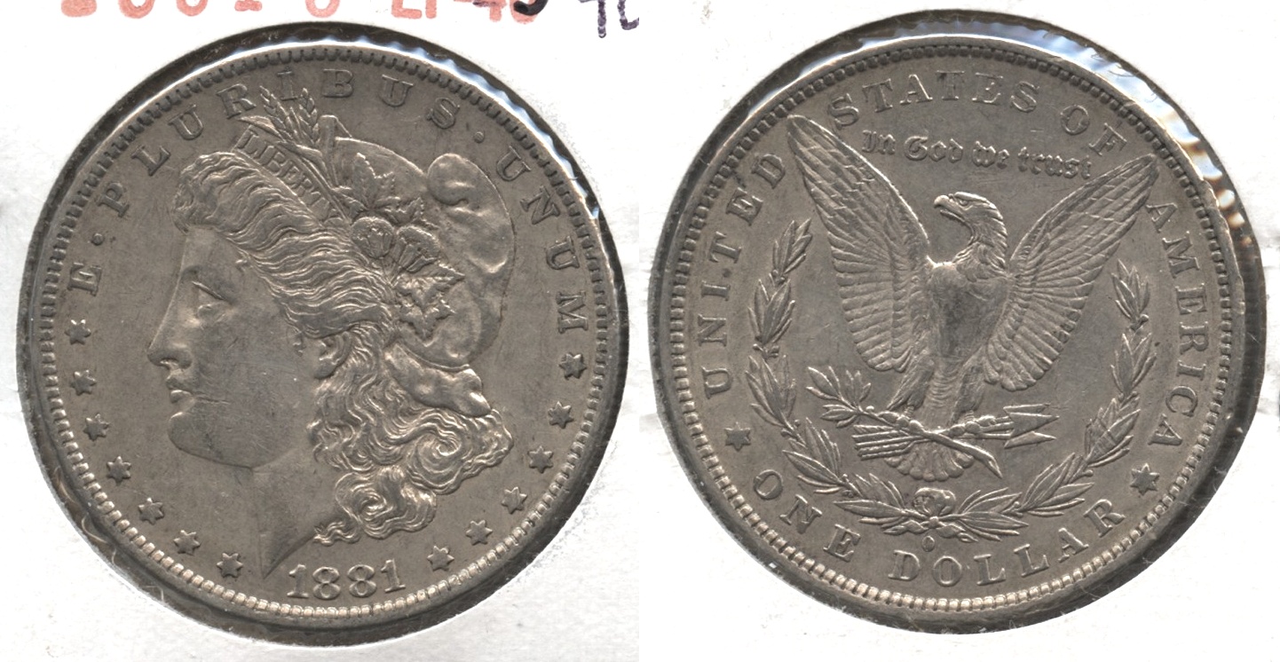 1881-O Morgan Silver Dollar EF-40 #s