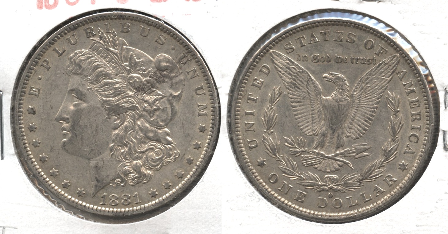 1881-O Morgan Silver Dollar EF-40 #t