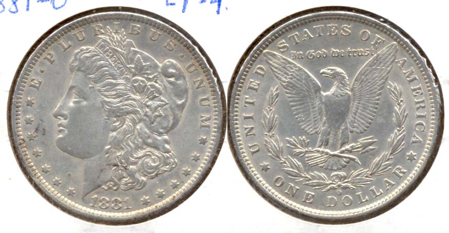1881-O Morgan Silver Dollar EF-45