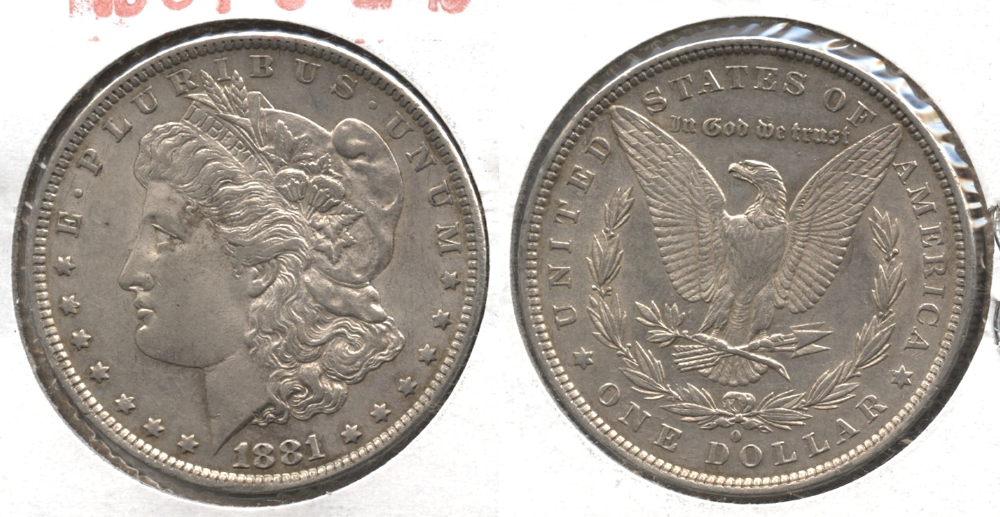 1881-O Morgan Silver Dollar EF-45 #j