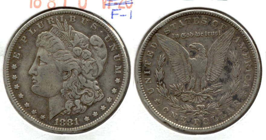 1881-O Morgan Silver Dollar Fine-15