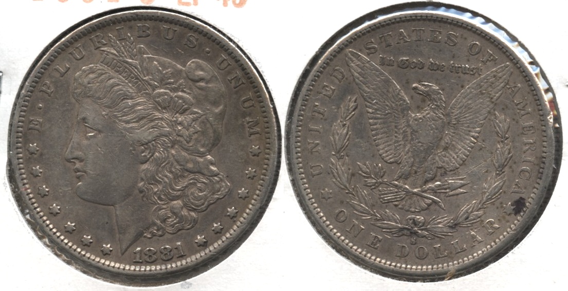 1881-S Morgan Silver Dollar EF-40 #n