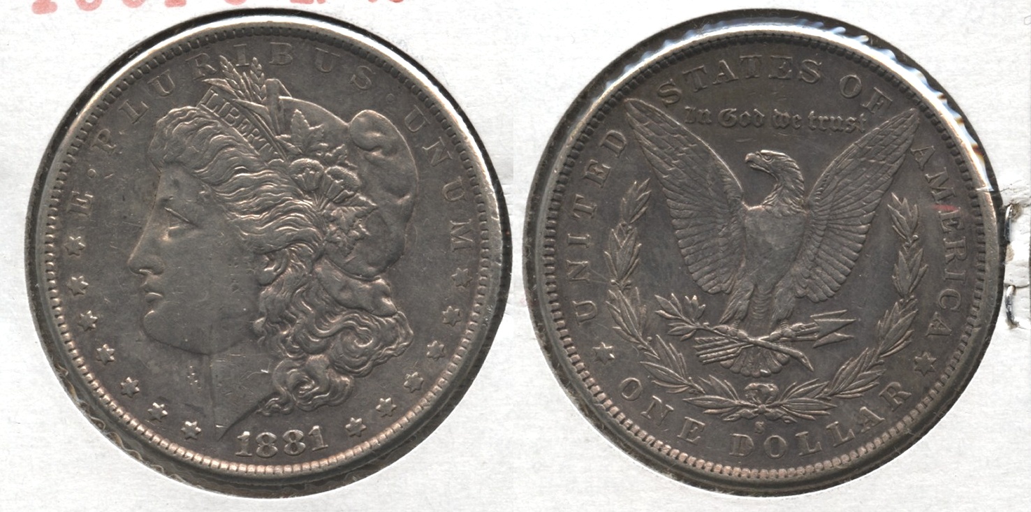 1881-S Morgan Silver Dollar EF-40 #p