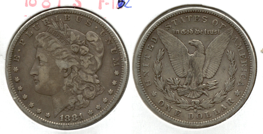1881-S Morgan Silver Dollar Fine-12
