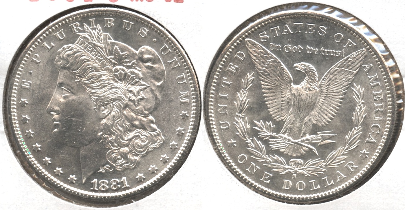 1881-S Morgan Silver Dollar MS-62 #g