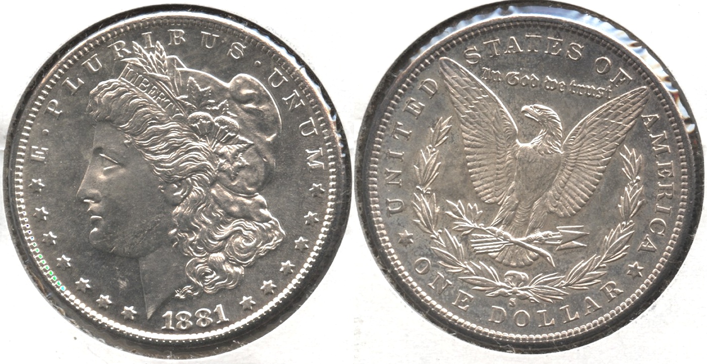 1881-S Morgan Silver Dollar MS-62 #i