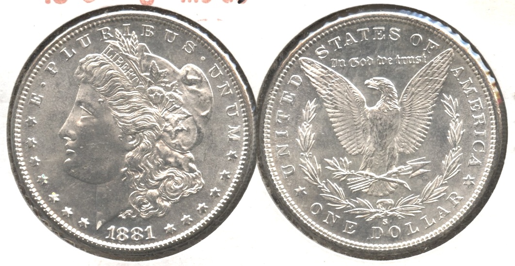 1881-S Morgan Silver Dollar MS-63