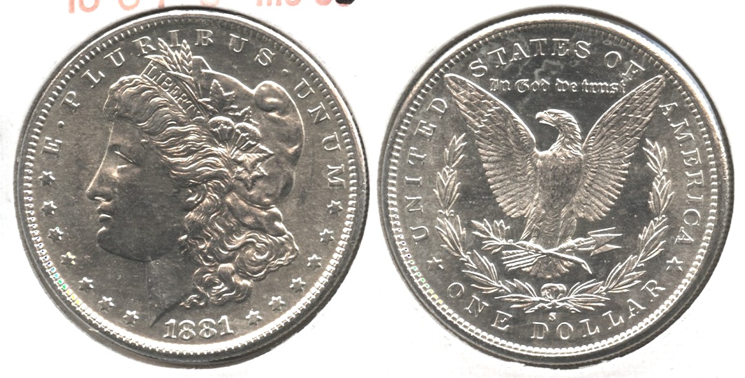 1881-S Morgan Silver Dollar MS-63 #g