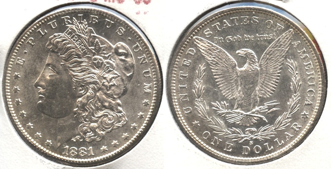1881-S Morgan Silver Dollar MS-63 #l