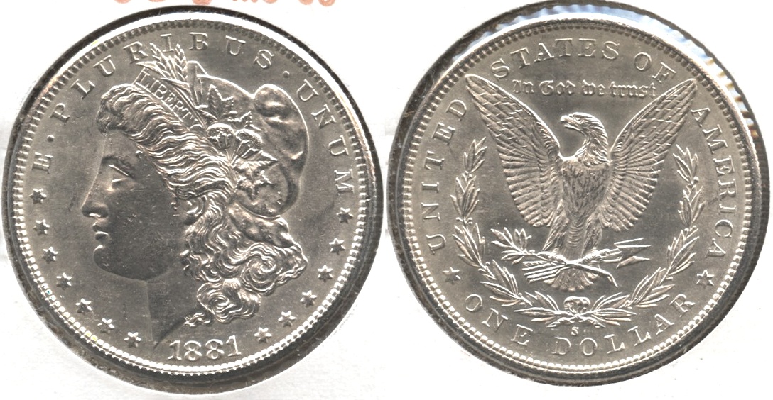 1881-S Morgan Silver Dollar MS-63 #o