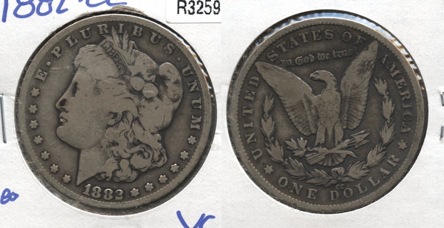 1882-CC Morgan Silver Dollar VG-8
