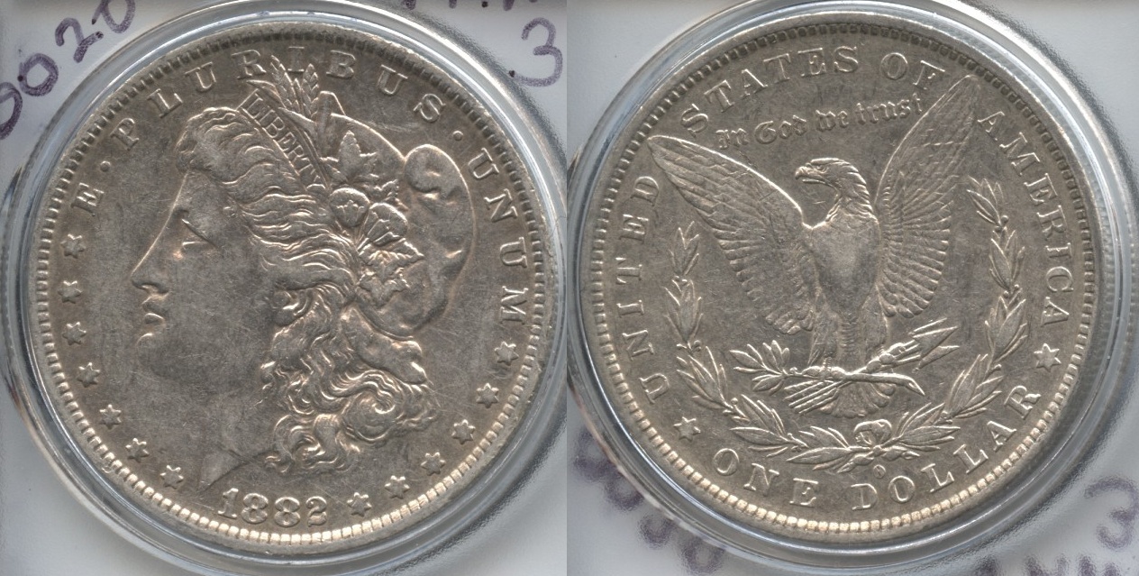 1882-O O over S Morgan Silver Dollar VF-20 #a VAM-3 O/S Flush Top-100