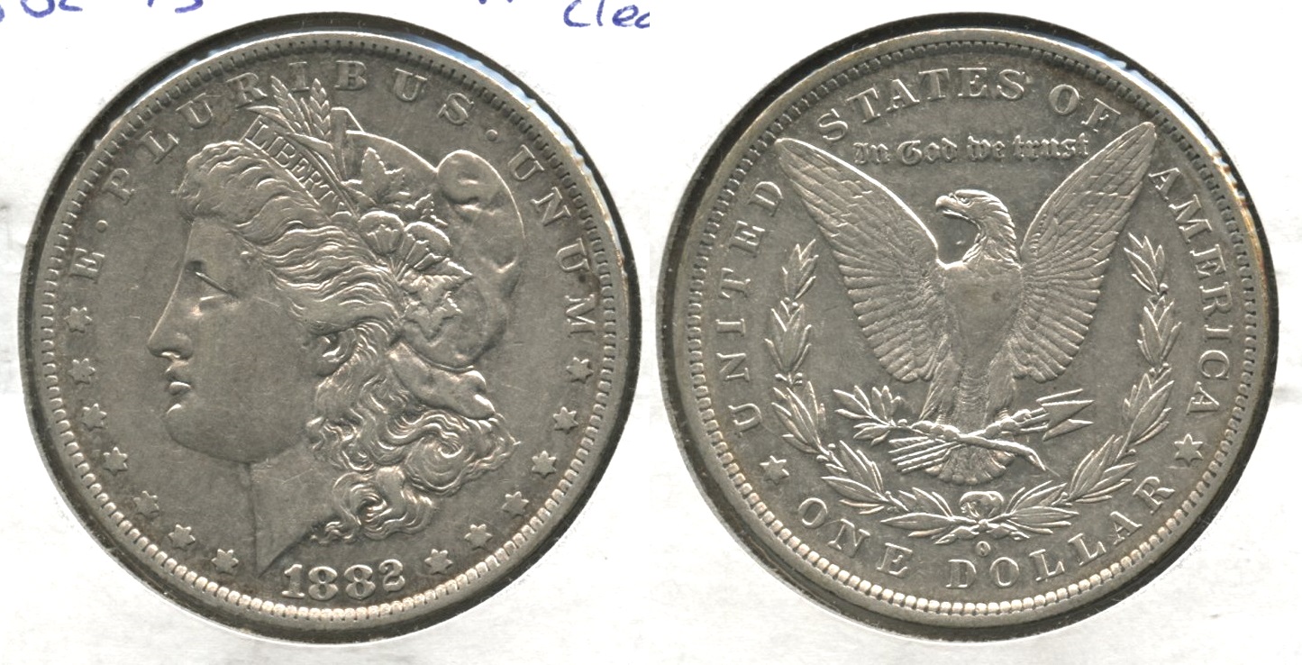 1882-O O over S Morgan Silver Dollar VF-20 #b Lightly Cleaned