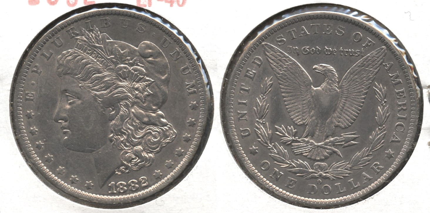 1882-O Morgan Silver Dollar EF-40 #x