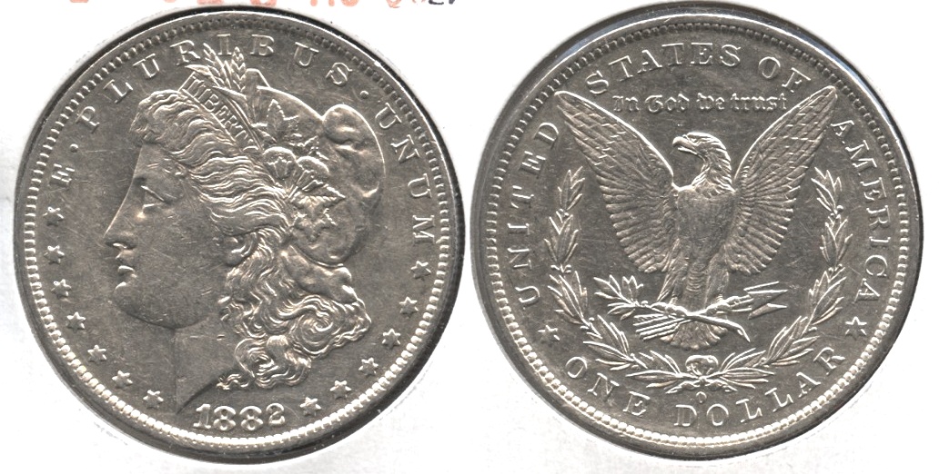 1882-O Morgan Silver Dollar EF-45 #a