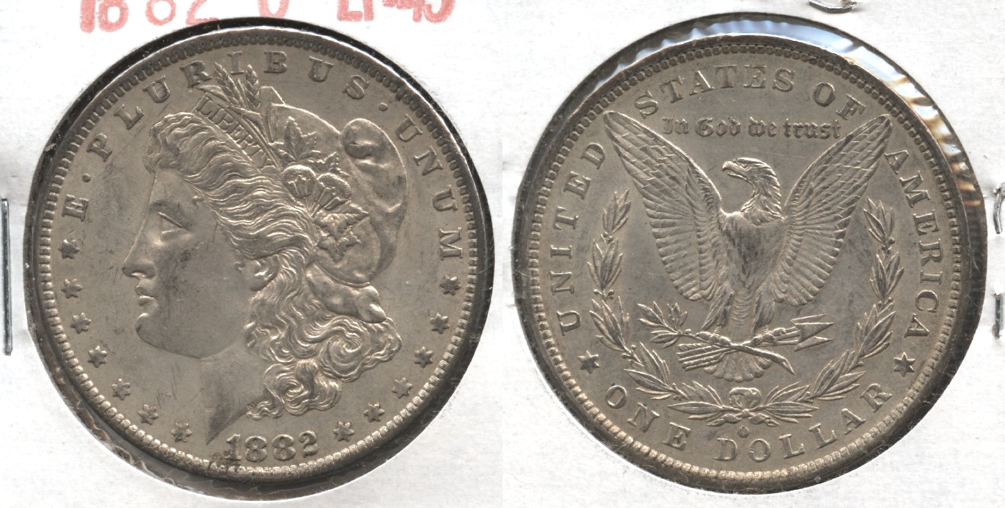 1882-O Morgan Silver Dollar EF-45 #d