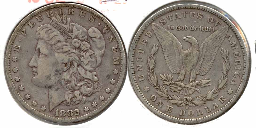 1882-O Morgan Silver Dollar Fine-15