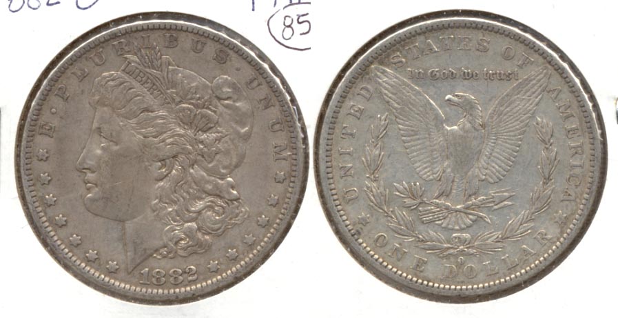 1882-O Morgan Silver Dollar VF-20