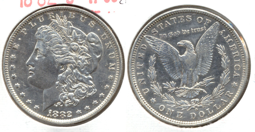 1882-O Morgan Silver Dollar VF-30 a Cleaned