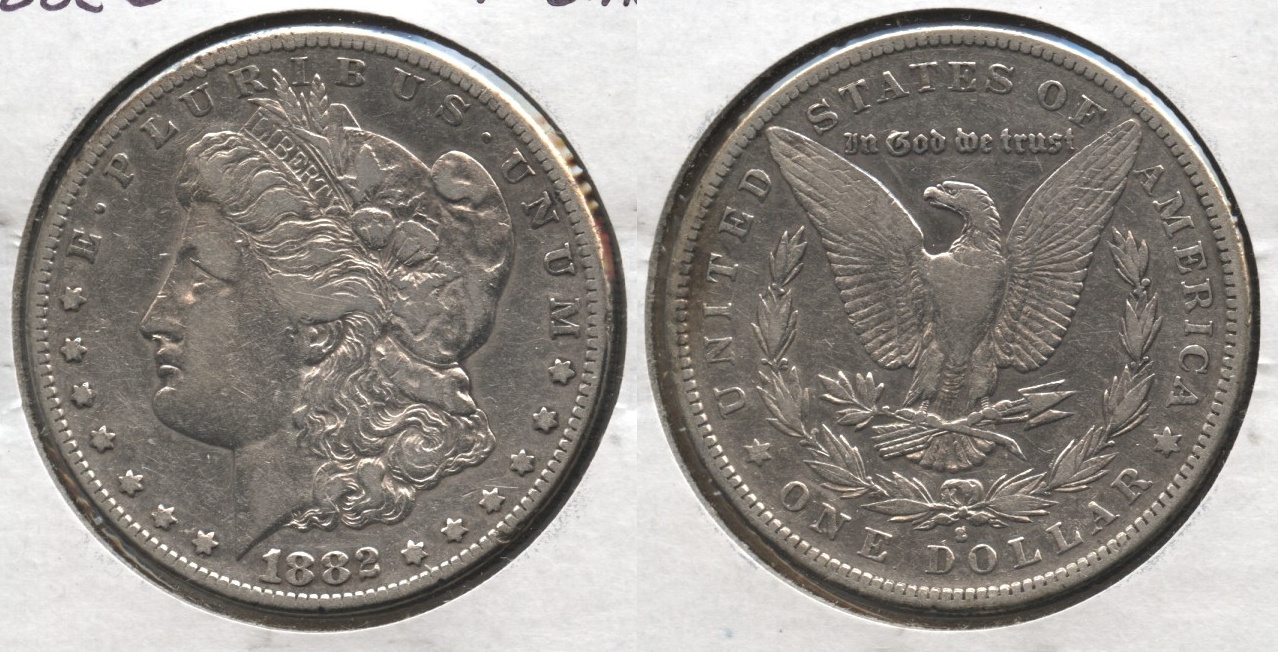 1882-S Morgan Silver Dollar Fine-12 Cleaned