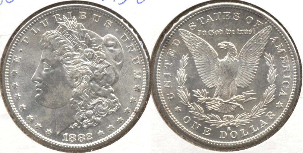 1882-S Morgan Silver Dollar MS-64 a