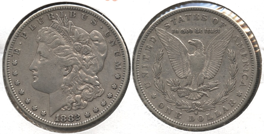1882-S Morgan Silver Dollar VF-20 #g