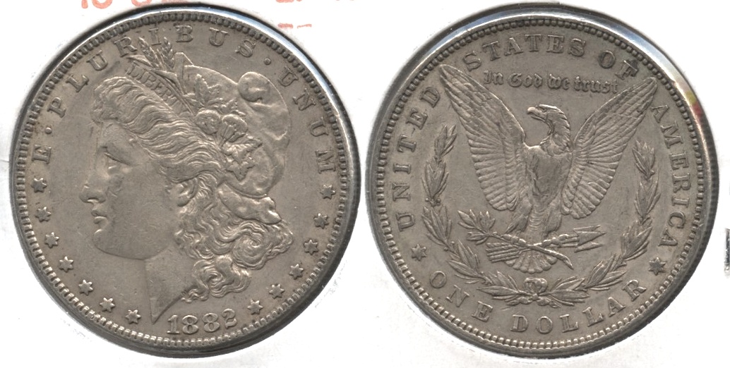 1882 Morgan Silver Dollar EF-40 #f