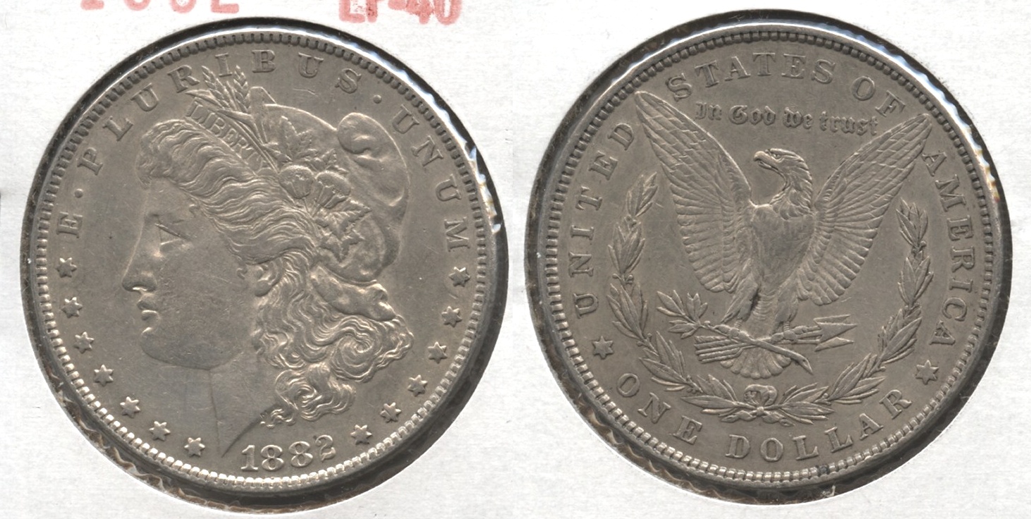 1882 Morgan Silver Dollar EF-40 #m