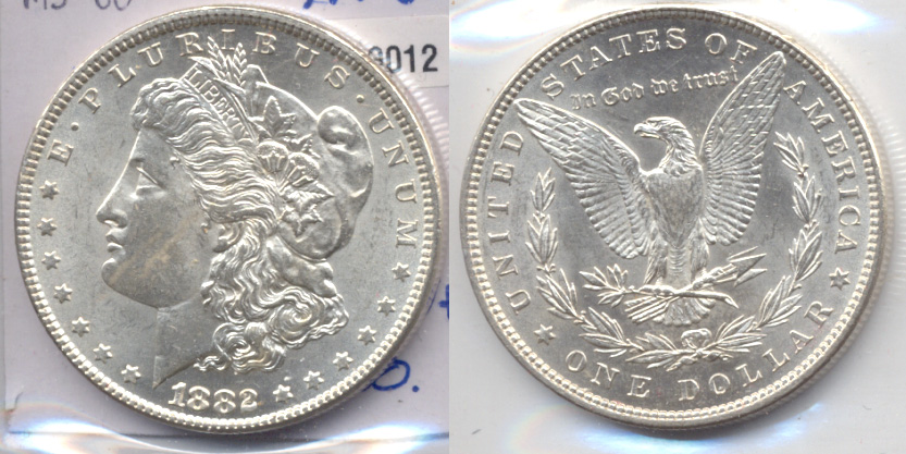 1882 Morgan Silver Dollar MS-60