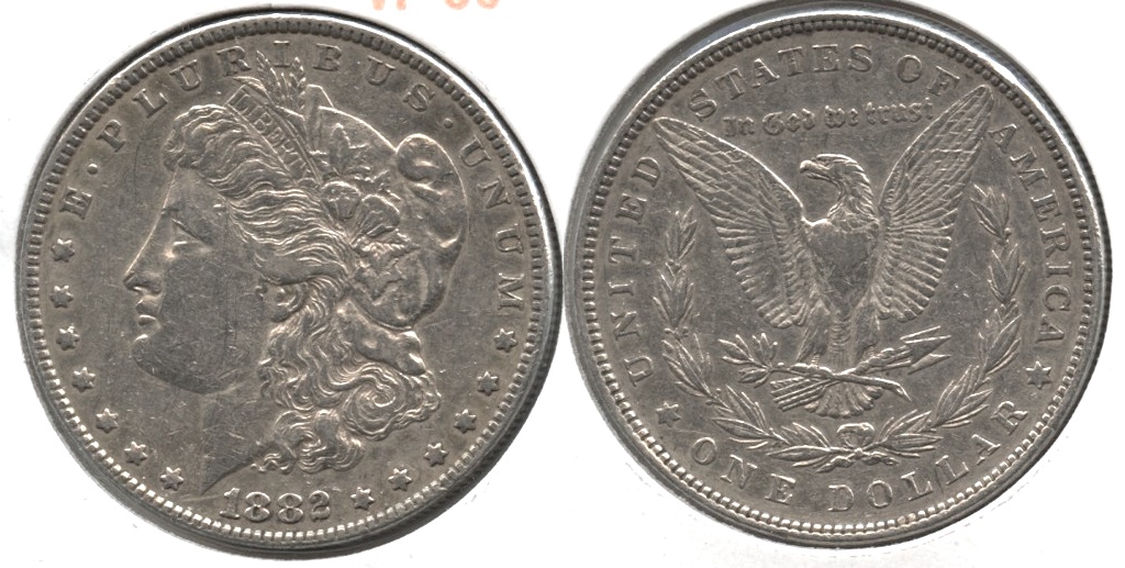 1882 Morgan Silver Dollar VF-30 d