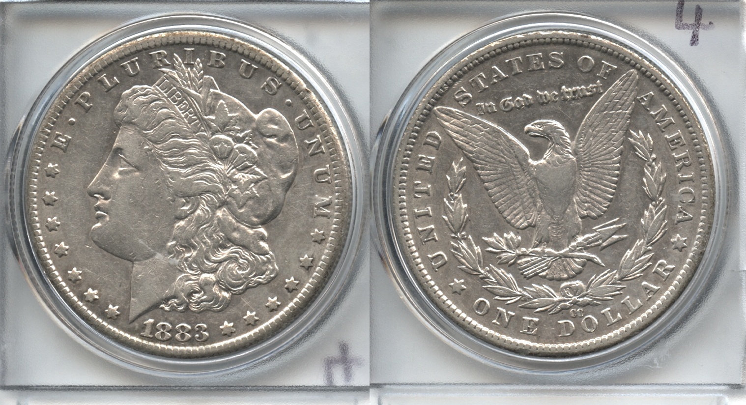 1883-CC Morgan Silver Dollar EF-40