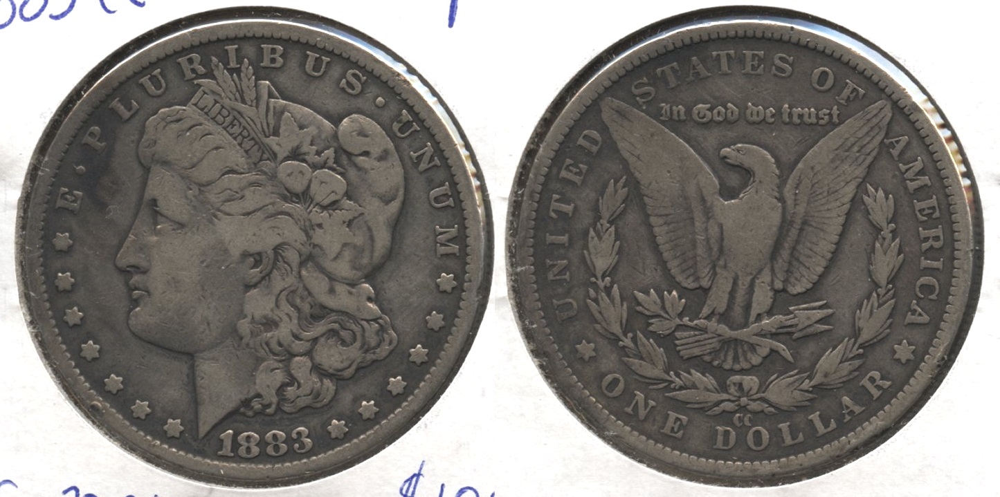 1883-CC Morgan Silver Dollar Fine-12