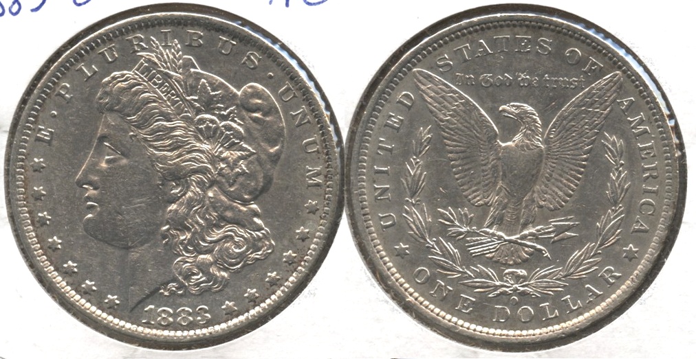 1883-O Morgan Silver Dollar AU-50 f