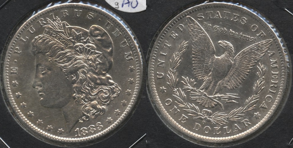 1883-O Morgan Silver Dollar AU-50 g