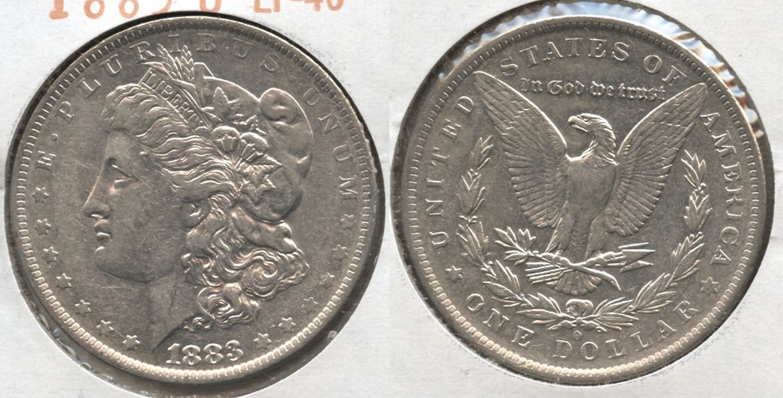 1883-O Morgan Silver Dollar EF-40 #t