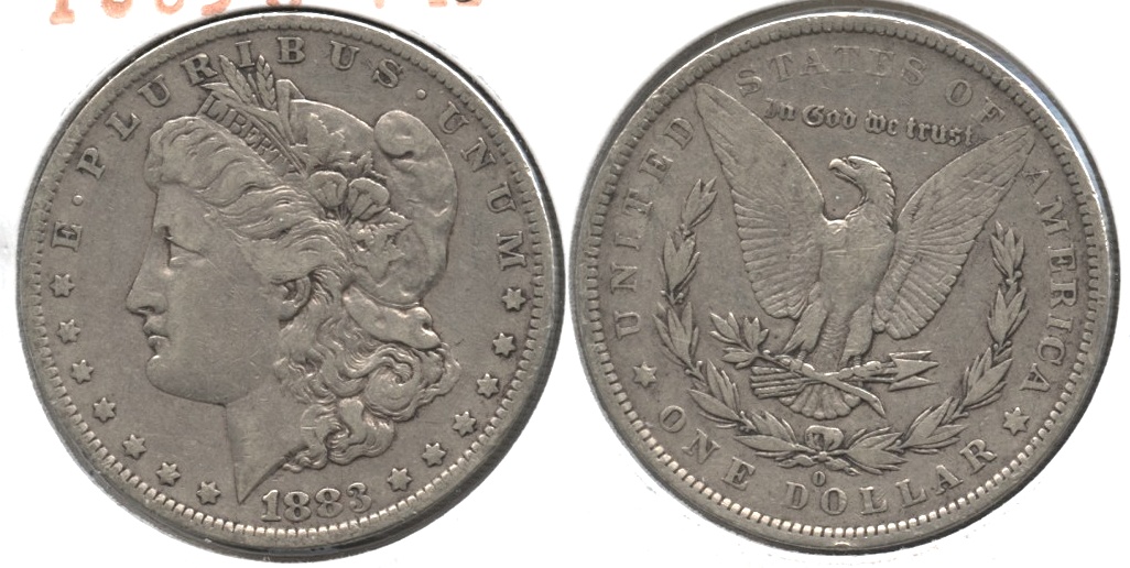 1883-O Morgan Silver Dollar Fine-15 a