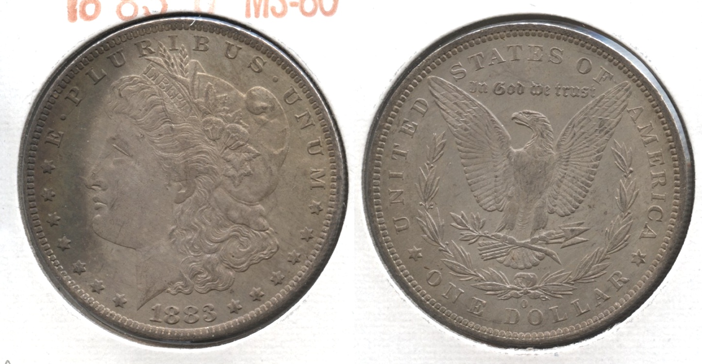 1883-O Morgan Silver Dollar MS-60 #m