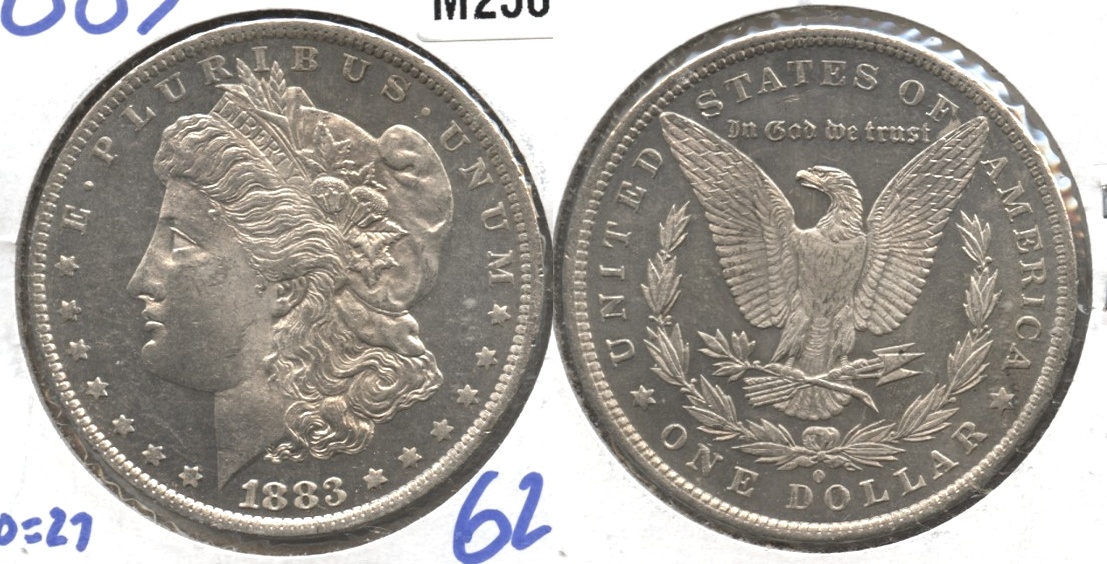 1883-O Morgan Silver Dollar MS-61 #b Prooflike