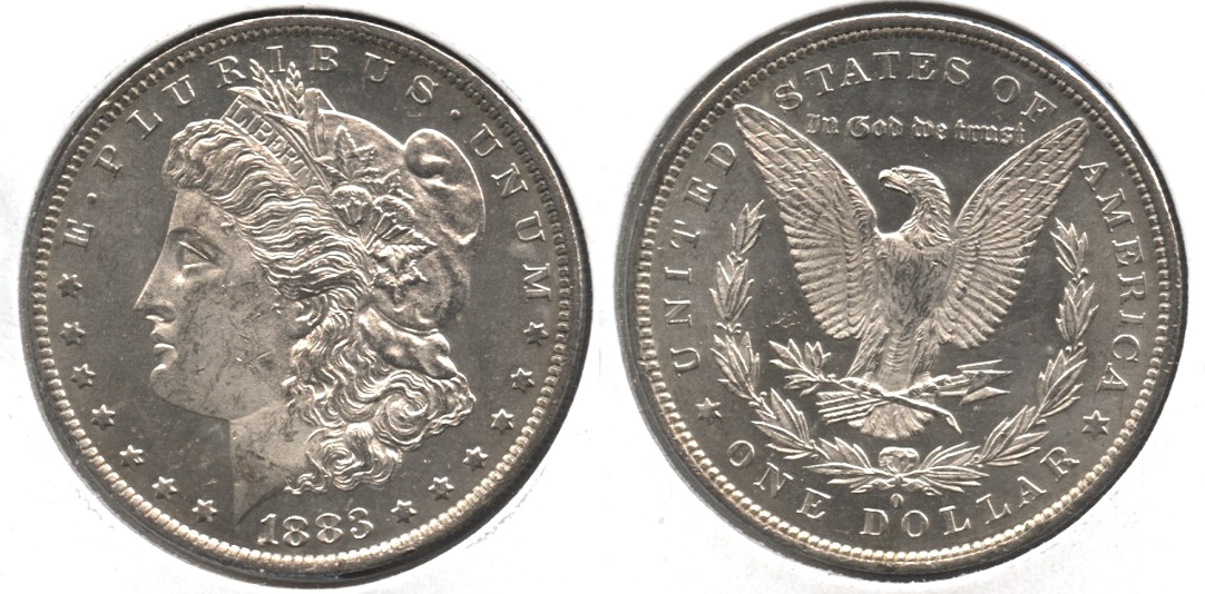 1883-O Morgan Silver Dollar MS-62 #k